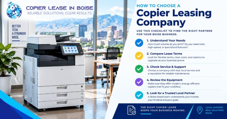 How to Compare Copier Leasing Companies Boise for Your Office